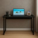 Ver imagem 6 de Mesa Escrivaninha Home Office para Estudos Pés de Ferro Industrial