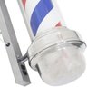 2 Barber Pole Poste Barbearia Giratório Iluminado 65cm com Globo Barbeiro Colorido Megan Cb65 - 5