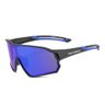 Óculos Ciclismo Rockbros Azul + Clip Grau Bike Esporte Preto/Azul, Azul - 1