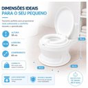 Ver imagem 6 de Troninho Privadinha Infantil Branco Assento Redutor Removível com Tampa e Compartimento para Lenços