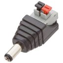 Ver imagem 1 de Plug P4 2,1mm Macho C/ Borne Engate Rapido Emb 10 Pçs