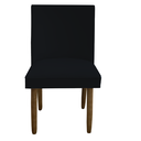 Ver imagem 2 de Kit 08 Cadeiras Para Sala De Jantar Tóquio Pés palito Suede Preto - D'Classe Decor