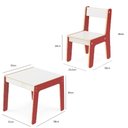 Ver imagem 3 de Kit Mesinha Infantil de Madeira com Cadeira, Conjunto para Estudo e Atividades Educativas