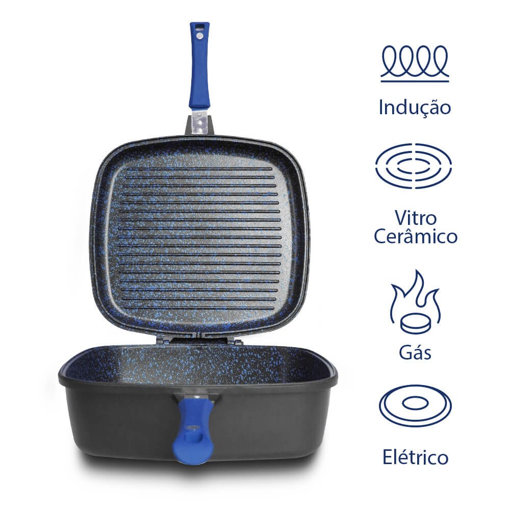 Panela Polishop - Double Pan - Ichef - Shark Series | Azul - 7