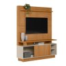 Estante Home para Tv até 60 Polegadas 1 Porta Viena Nature e Off White 150cm - 2