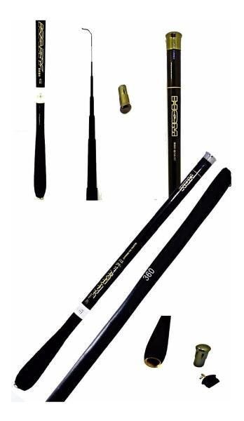 Kit 2 Vara 100% Fibra Carbono Telescópica Ultra Leve 3,6M - 1