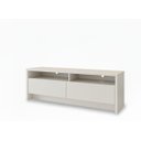 Ver imagem 1 de Rack Elos de Luxo para Sala Tv Diversas Polegadas Moderna Compacta 2 Gavetas 2 Nichos - Off White