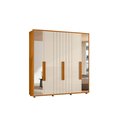 Ver imagem 4 de Guarda Roupa Portinari C/espelho Mdf-6 Portas de Abrir C/amortecimento-4 Gavetas C/ Corrediças Teles
