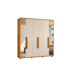 Guarda Roupa Portinari C/espelho Mdf-6 Portas de Abrir C/amortecimento-4 Gavetas C/ Corrediças Teles - 4