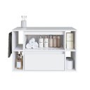Ver imagem 3 de Gabinete de Banheiro Suspenso com Toalheiro 80cm Branco Bh8010