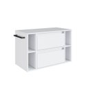 Ver imagem 5 de Gabinete de Banheiro Suspenso com Toalheiro 80cm Branco Bh8010