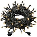 Ver imagem 1 de Kit 40 Cordão 100 Led Fixo Branco Morno Fio Verde Blindado 220v