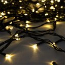 Ver imagem 2 de Kit 40 Cordão 100 Led Fixo Branco Morno Fio Verde Blindado 220v