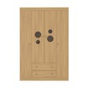 Ver imagem 4 de Guarda-roupa Infantil 122cm com Vidro 4 Portas e 2 Gavetas Pirulito Multimóveis Mp4468 Madeirado