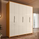 Ver imagem 2 de Guarda Roupa Casal Matisse 6 Portas Cinamomo/off White - Madetec