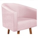 Ver imagem 5 de Poltrona Decorativa Sala de Estar Recepção Luiza Pés Palito Suede - Doce Sonho Móveis POLTRONAS POLT