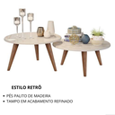 Ver imagem 2 de Kit Mesa de Centro com 2 Mesinhas para Sala Ísis - Off White