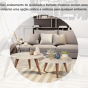 Ver imagem 3 de Kit Mesa de Centro com 2 Mesinhas para Sala Ísis - Off White