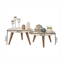 Ver imagem 4 de Kit Mesa de Centro com 2 Mesinhas para Sala Ísis - Off White