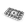 Forma de Gelo de Silicone 15 Cubos com Tampa James.f Cinza 20x12x3cm - 1