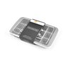 Forma de Gelo de Silicone 15 Cubos com Tampa James.f Cinza 20x12x3cm - 2