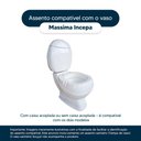 Ver imagem 4 de Tampa de Vaso Sanitário com Amortecedor Massima Biscuit (Bege Claro) para bacia Incepa
