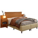 Ver imagem 4 de Cabeceira Master com 2 Mesas de Cabeceiras 2 Gavetas Benetil Móveis