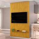 Ver imagem 6 de Painel Tv 60 Pol 143cm Suspenso Ripado Noah D04 Cedro - Mpozenato