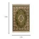 Ver imagem 3 de Tapete Persa Verde com Bege Ideal para Quarto e Sala 133x190