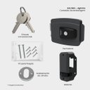 Ver imagem 7 de Fechadura Mini Agl 42mm Simp 12V Intern C Botão Cinza Agl