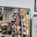 Ver imagem 3 de Espelho com Moldura Prata em Metal 70cm