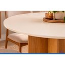 Ver mais imagens de Mesa Cozinha Lana Redonda 90cm Cinamomo/Off White Henn