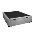 Ver imagem 1 de Cama Box Baú Viúvao Suede Cinza Com 128cm de Largura