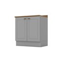 Ver imagem 1 de Balcão Modulado 80cm com Tampo 2 Portas Emily Henn