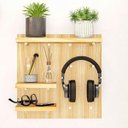 Ver imagem 3 de Kit 4x Prateleira Painel Pegboard Madeira 40x40cm Moai