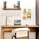 Ver imagem 2 de Kit 4x Prateleira Painel Pegboard Madeira 40x40cm Moai