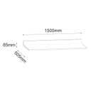 Ver imagem 4 de Tampo para Balcão de Cozinha 150cm Mdp Branco Avulso