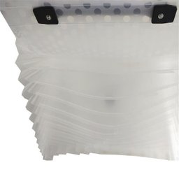 Maleta Plástica Sanfonada A4 13 divisórias Fecho Botão Cristal Keep - EI045 EI045 - 5