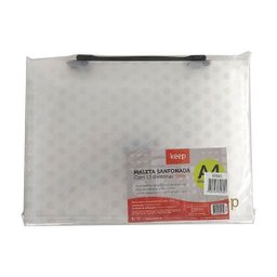 Maleta Plástica Sanfonada A4 13 divisórias Fecho Botão Cristal Keep - EI045 EI045 - 3