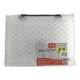 Maleta Plástica Sanfonada A4 13 divisórias Fecho Botão Cristal Keep - EI045 EI045 - 6