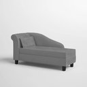 Ver imagem 4 de Recamier Diva França 1,60m Suede Cinza - Inova Decor