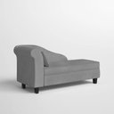 Ver imagem 5 de Recamier Diva França 1,60m Suede Cinza - Inova Decor