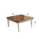 Ver imagem 3 de Mesa de Centro Manchester 2039 Linz Móveis - Branco/imbuia Glazer