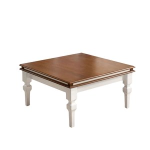 Mesa de Centro Manchester 2039 Linz Móveis - Branco/imbuia Glazer