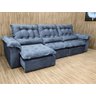 Sofá Retrátil Reclinável 2,70 M Cinza 330 Florença Plus - 4