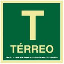 Ver imagem 1 de Placa De Sinalização PVC 15x15cm Térreo