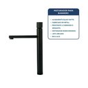 Ver imagem 2 de Torneira Misturador Monocomando para Banheiro de Mesa Bica Alta 1/2" Verona Preto Addra