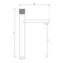 Ver imagem 5 de Torneira Misturador Monocomando para Banheiro de Mesa Bica Alta 1/2" Verona Preto Addra