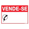 Placa de Sinalização 20x30cm Vende-se - 1