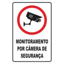 Ver imagem 1 de Placa de Sinalização 20x30cm Monitoramento por Câmera de Segurança
